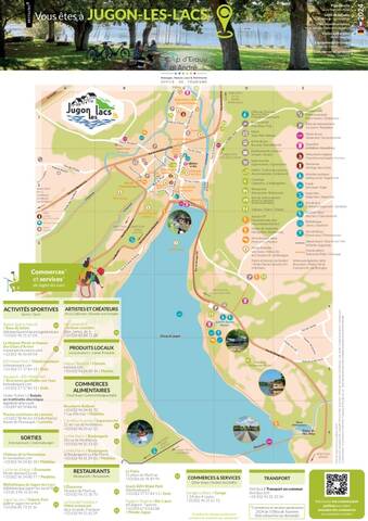 Stadtplan von Jugon-les-Lacs 2024